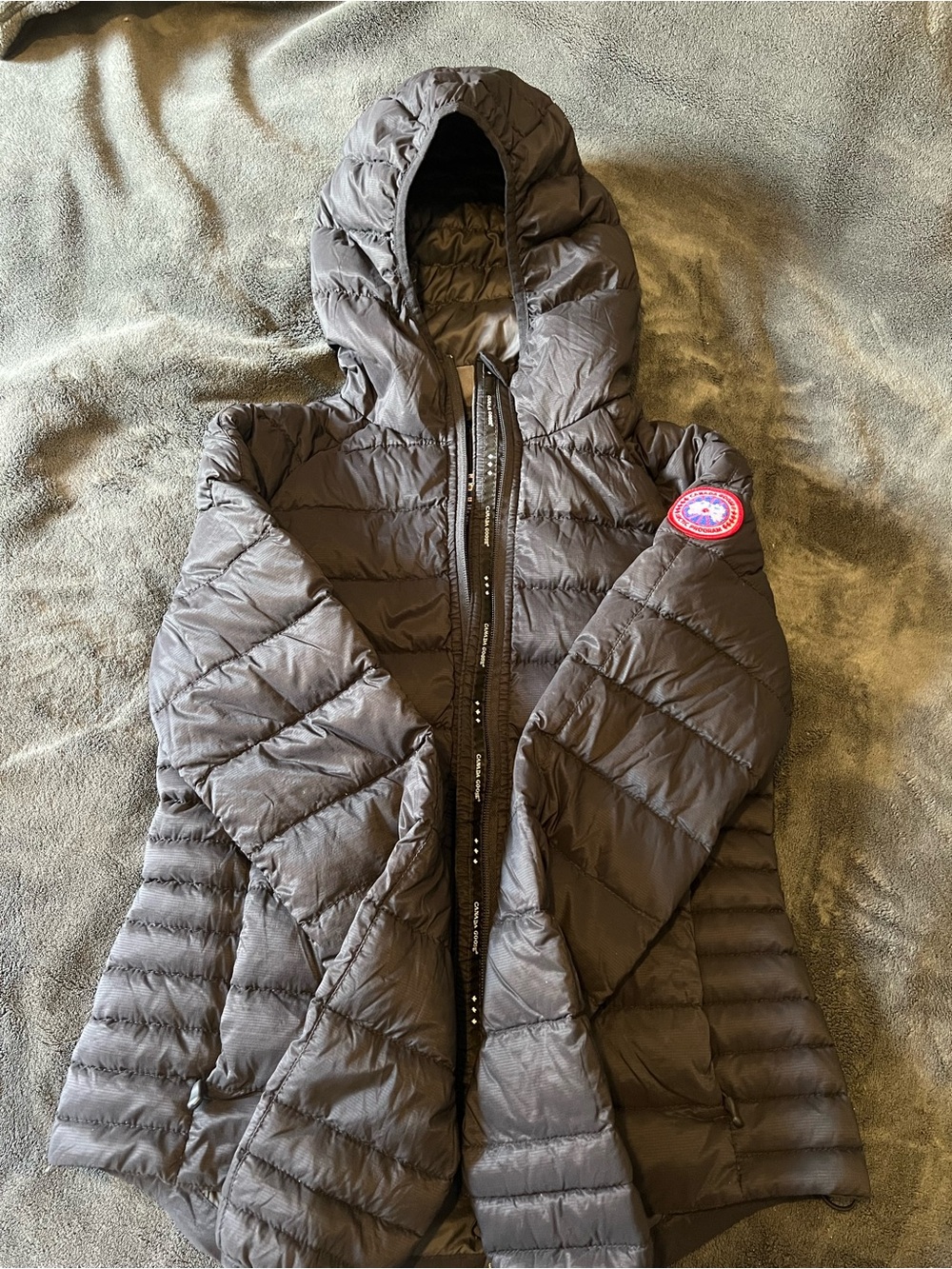 Canada Goose Abbott Black Hoody 5501L Size Xtra Small